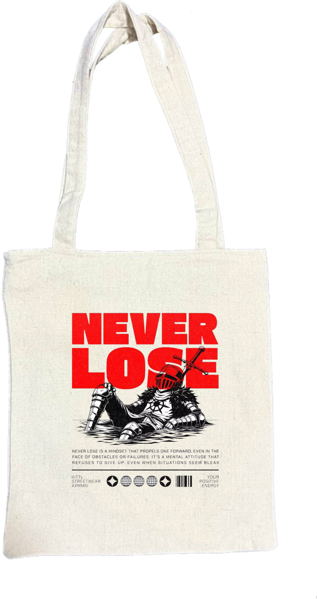 NEVER LOSE tote bag beige 110