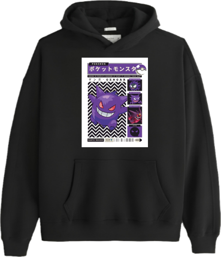 Digimon Adventure Over Size hoodie Black 12