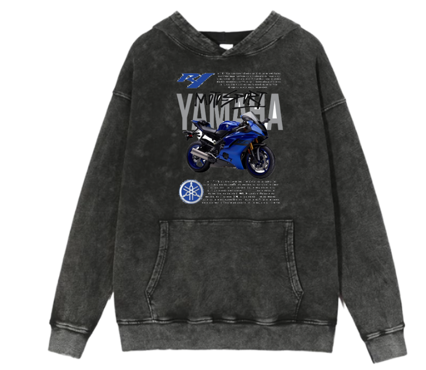MOTOR CYCLE One Size hoodie Washed 12