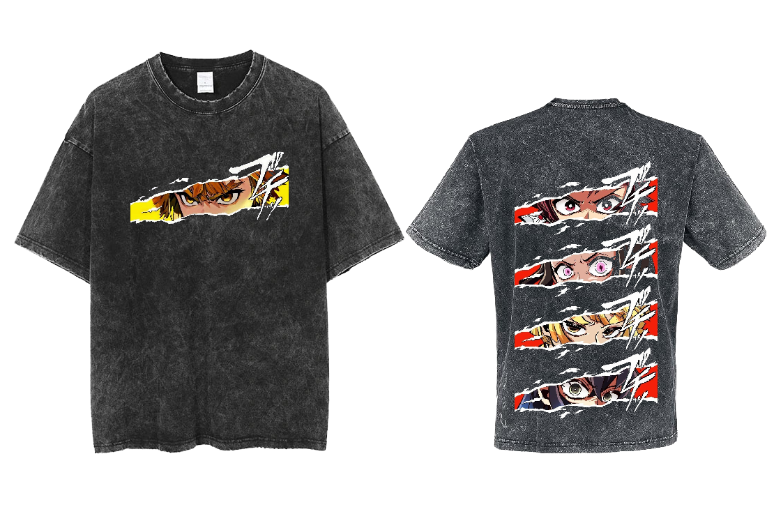 Anime Demon slayer nezuko tanjiro One Size t- shirt Washed 12