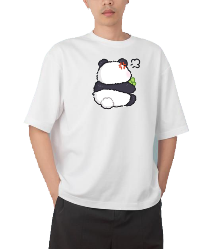 PANDA Oversize Hoodie White 12