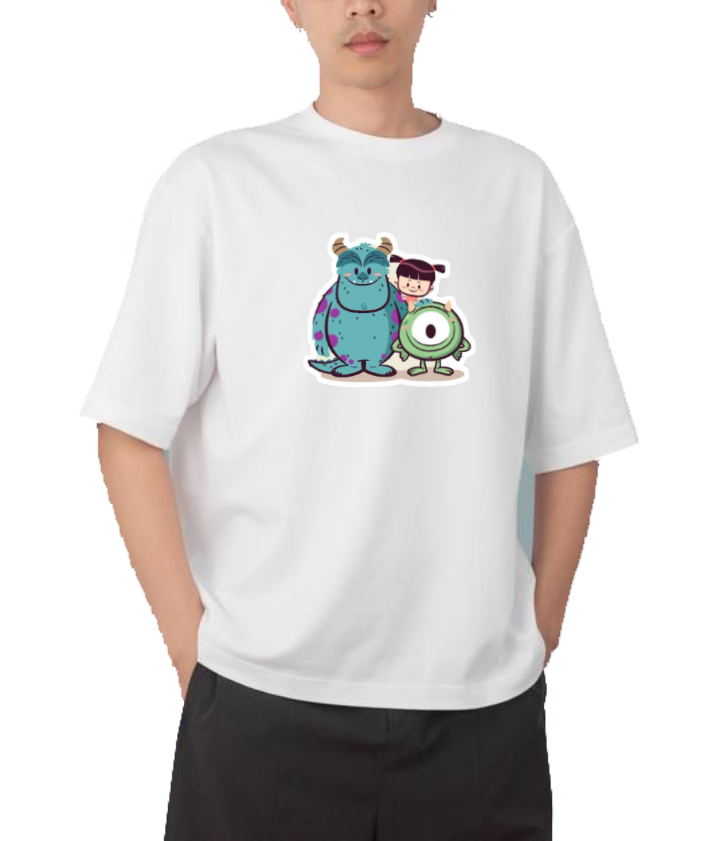 Mike Wazowski t- shirt Over Size White 12