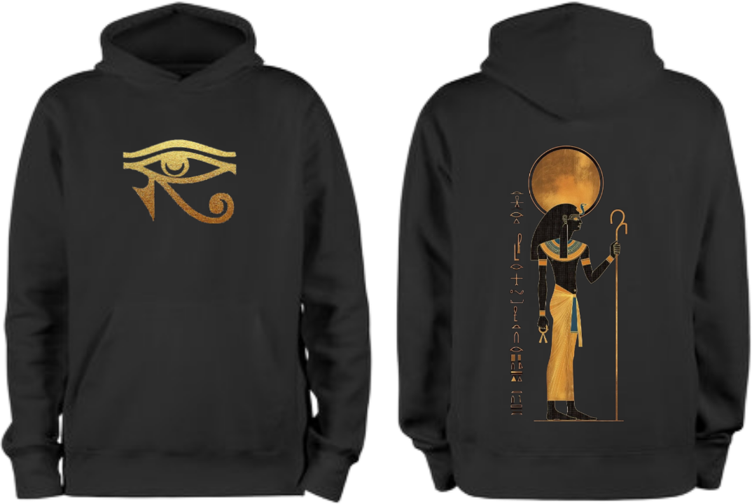 Egypt Over Size hoodie Black Back 12