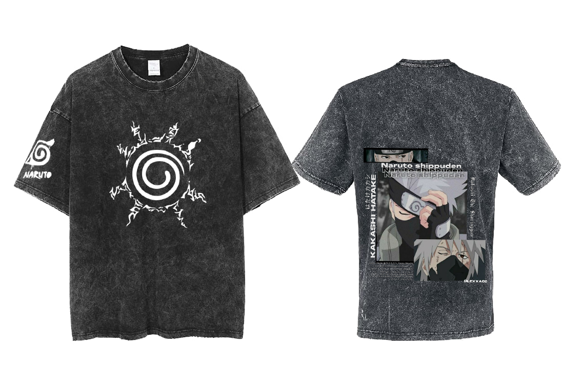 Naruto Shippuden t- shirt One Size Washed Back 11