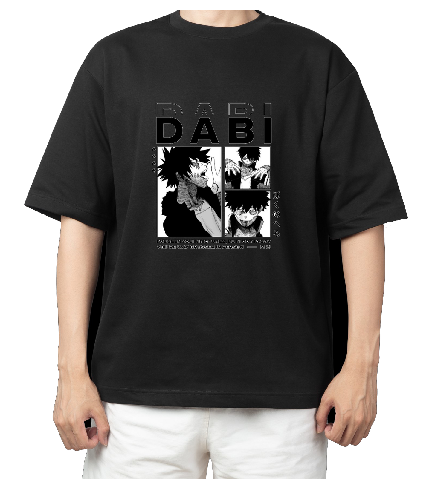 bnha boku no hero academy t- shirt One Size Black 12