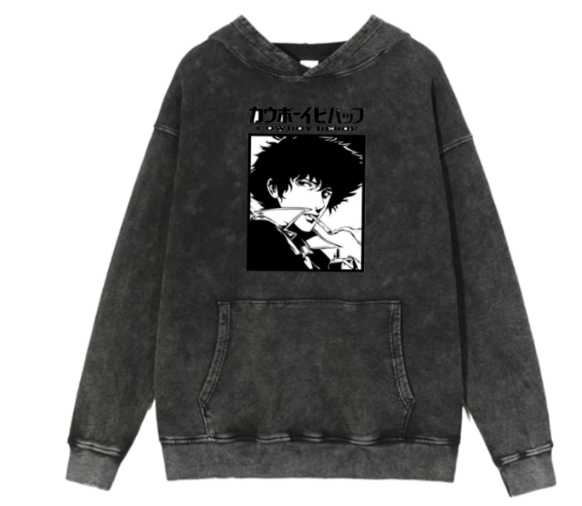Cowboy Bebop Over Size hoodie Washed 12