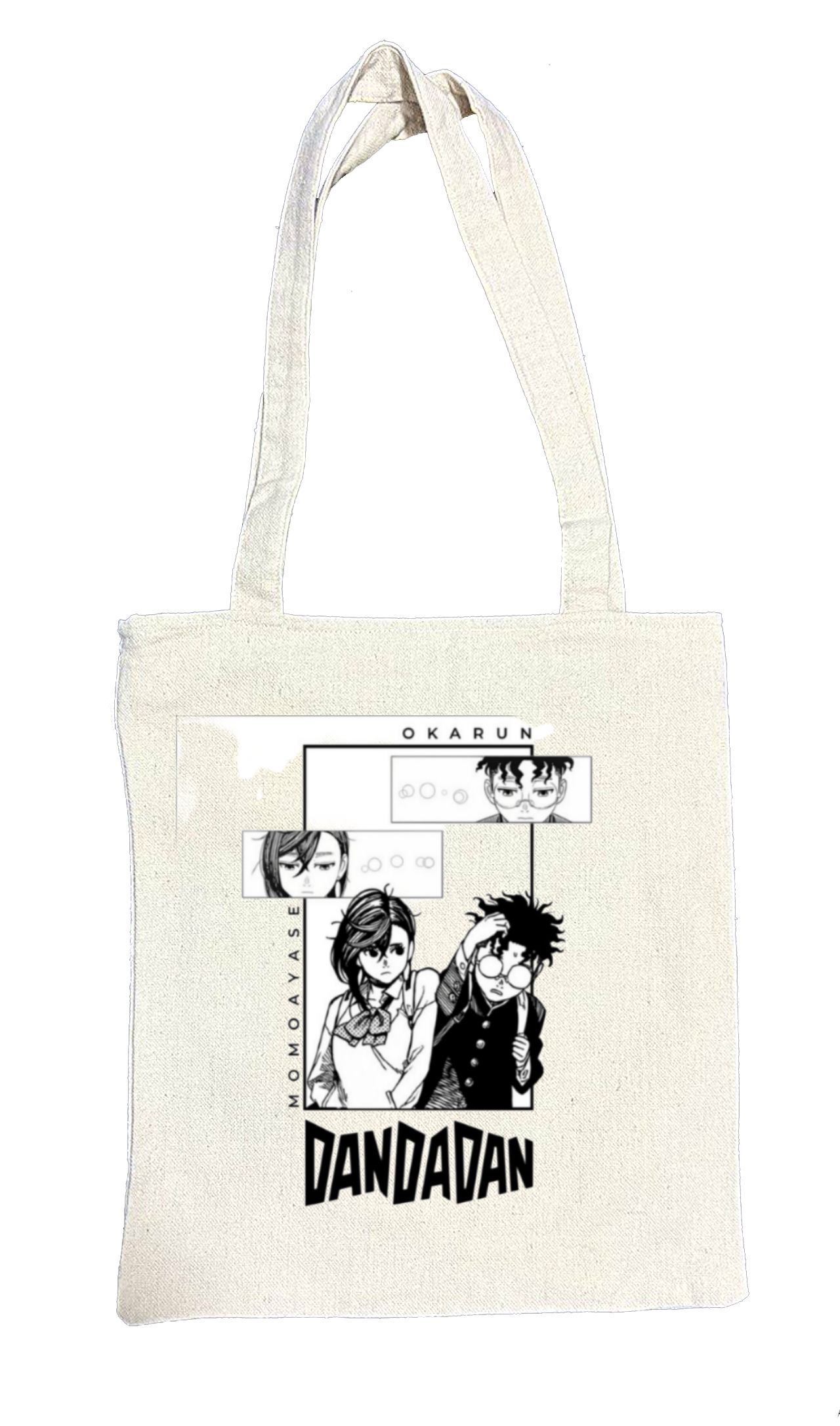 Dandadan tote bag beige 12