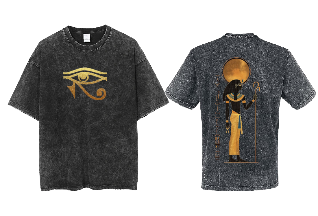 Egypt t- shirt Over Size Washed Back 12