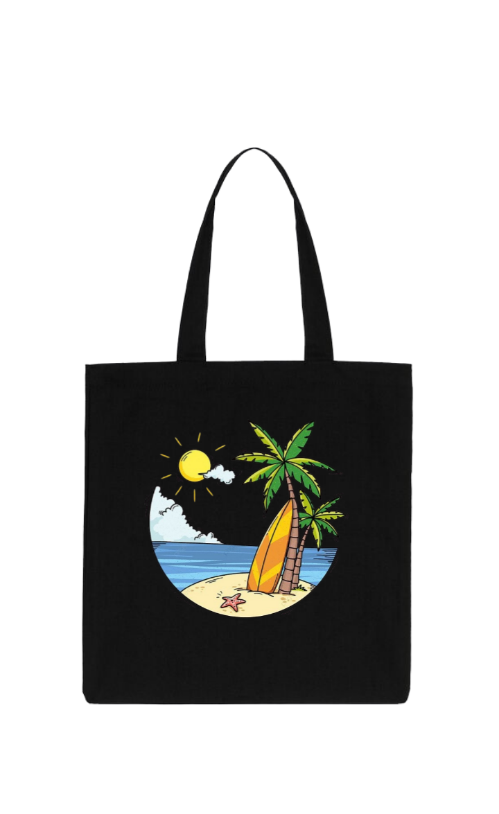 Summer Vibes tote bag Black 12