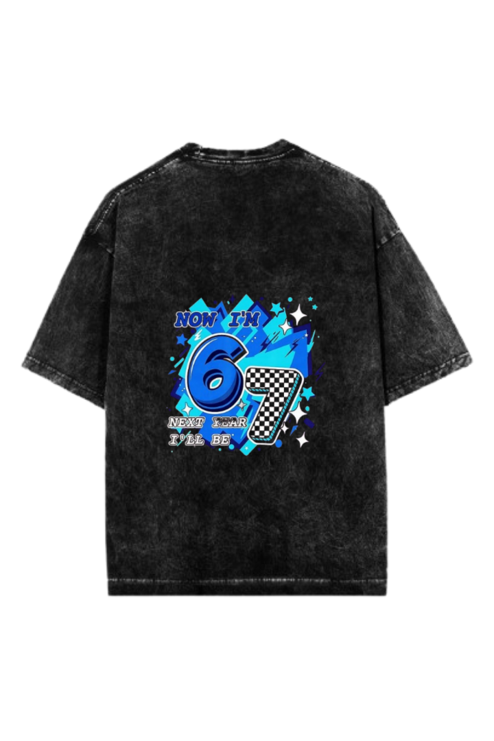 67 designs One Size t- shirt Washed Back 12