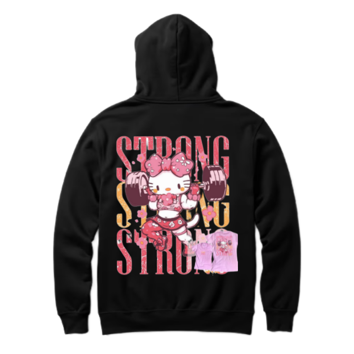 STDONG One Size hoodie Black Back 130
