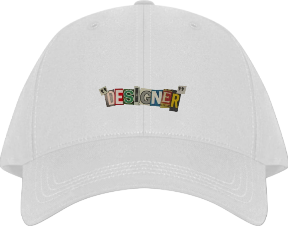 DESIGNER Baseball cap White 127