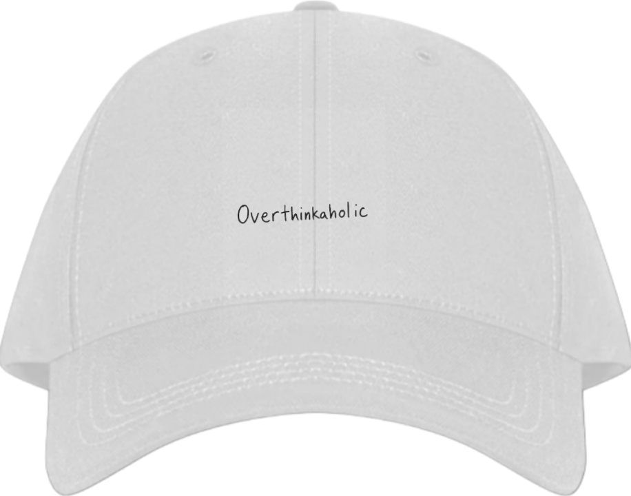 Overthinkaholic Baseball cap White 129