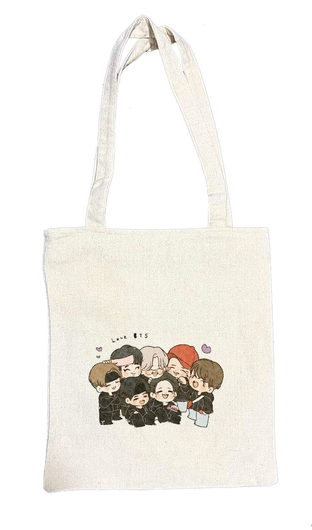 BTS tote bag beige 13