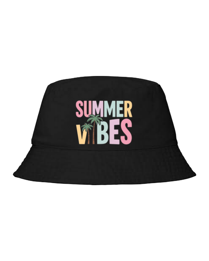 Summer Vibes Bucket hat Fishman hat cap Black 13