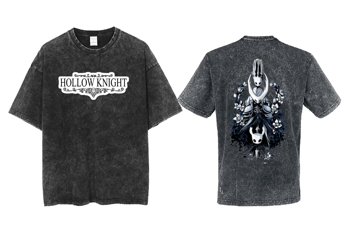 Hollow Knight t- shirt One Size Washed Back 13