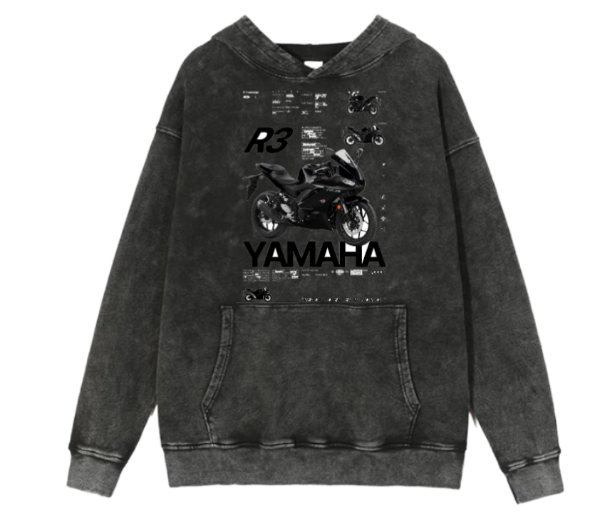 MOTOR CYCLE One Size hoodie Washed 13