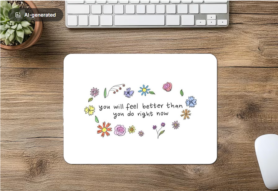 Mouse Pad you will feel better than you do right now