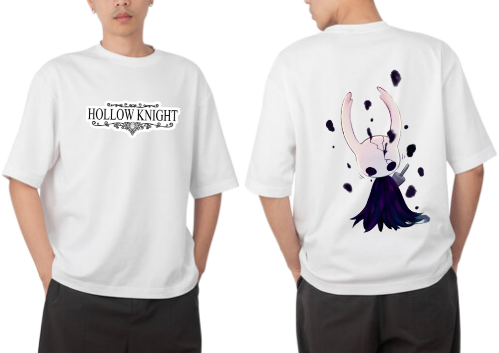 Hollow Knight t- shirt One Size White Back 13