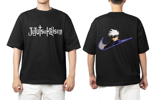 tjujutsu kaisen GOJO Oversize t- shirt Black Back 13