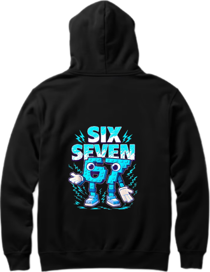 designs 67 Oversize Hoodie Black Back 13