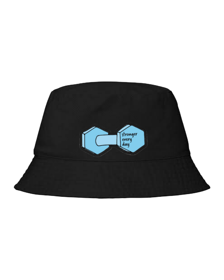 workout gym pilates Bucket hat Fishman hat cap Black 13