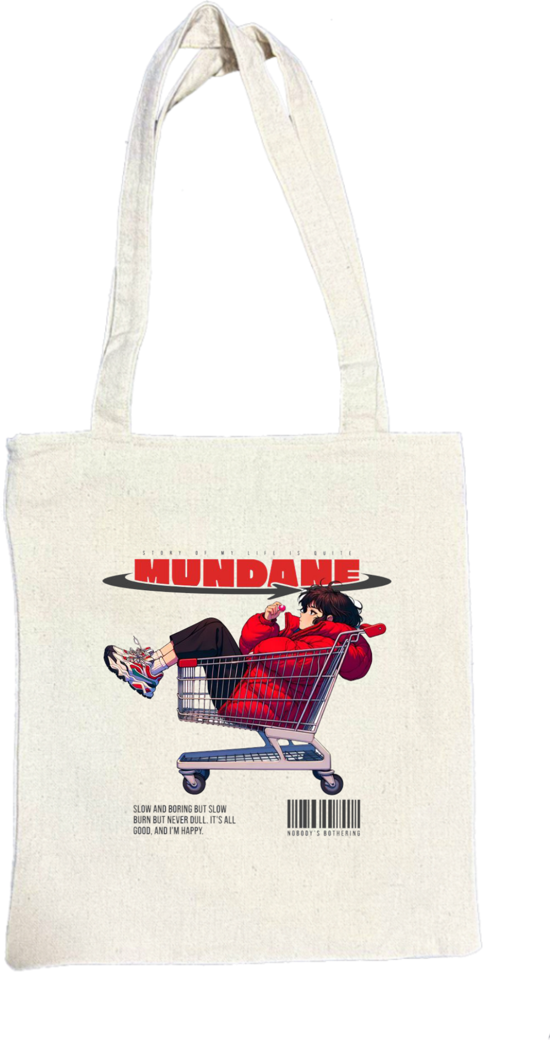 MUNDANE tote bag beige 111