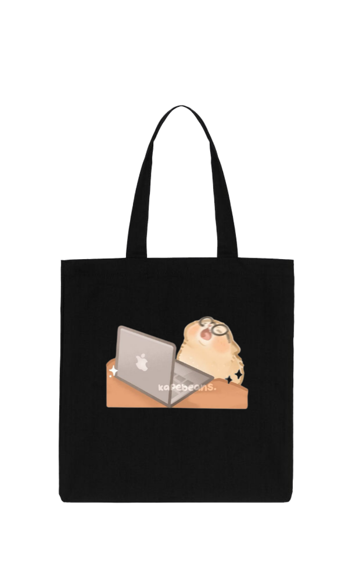 cat tote bag Black 13