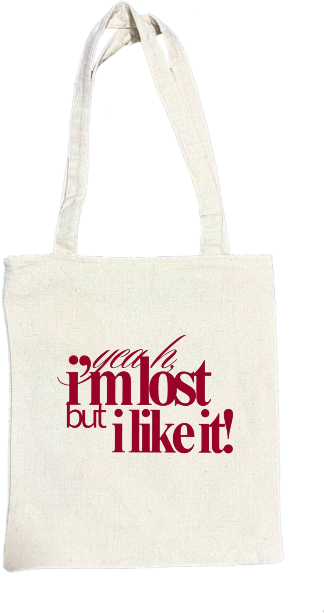 i'mlost but i like it! tote bag beige 13