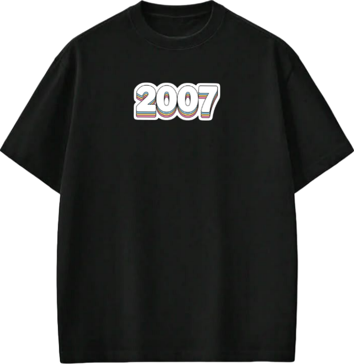 age t- shirt Black 2007
