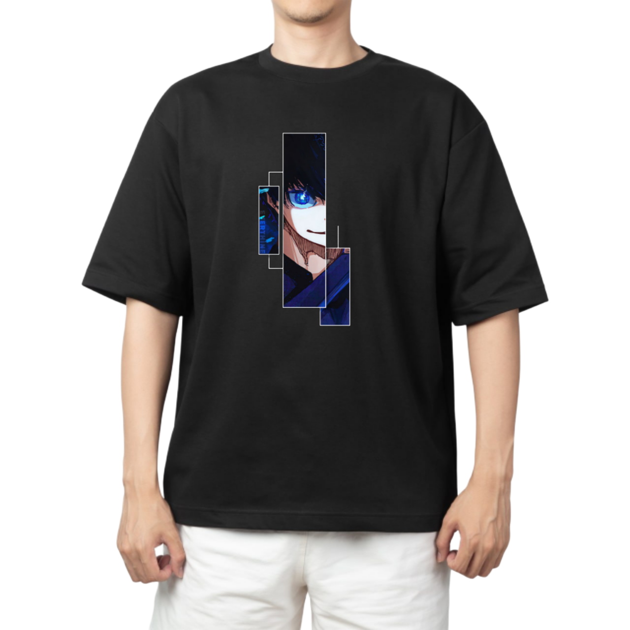 blue lock t- shirt One Size Black 30