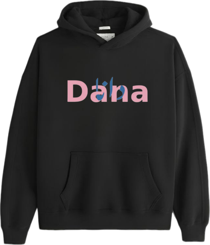 names One Size hoodie Black Dana 13