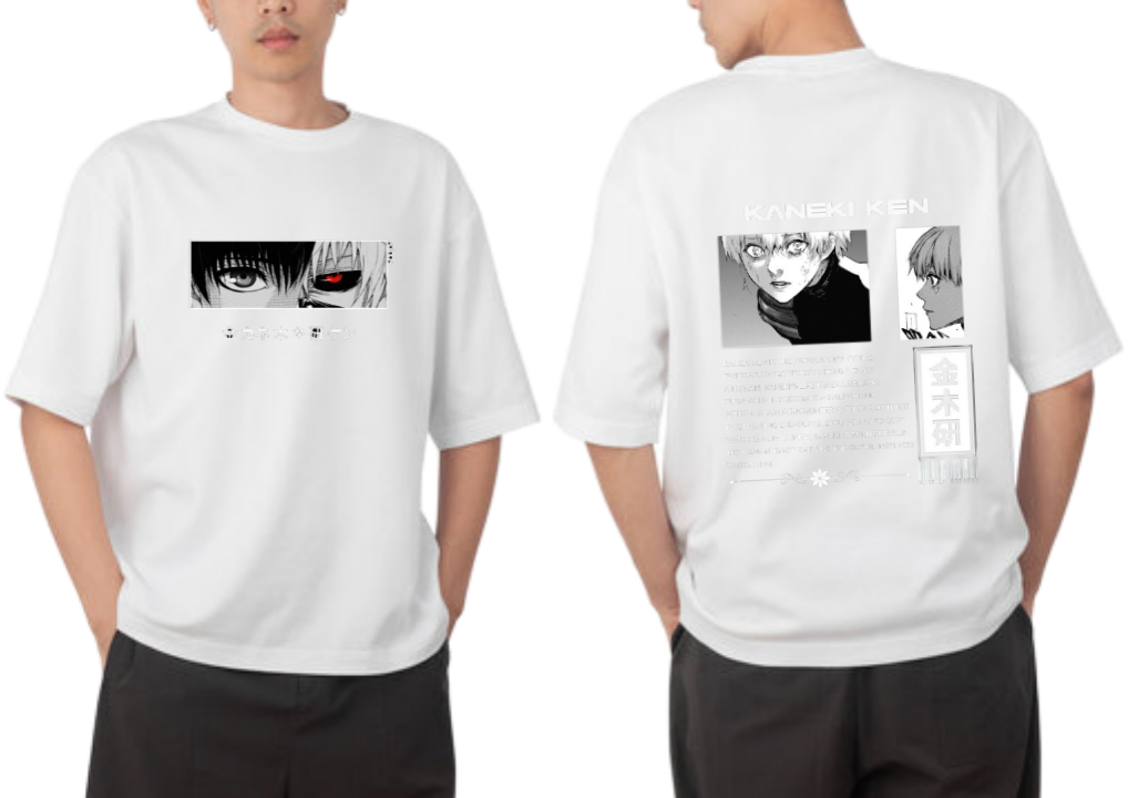 Tokyo ghoul t- shirt One Size White Back 13