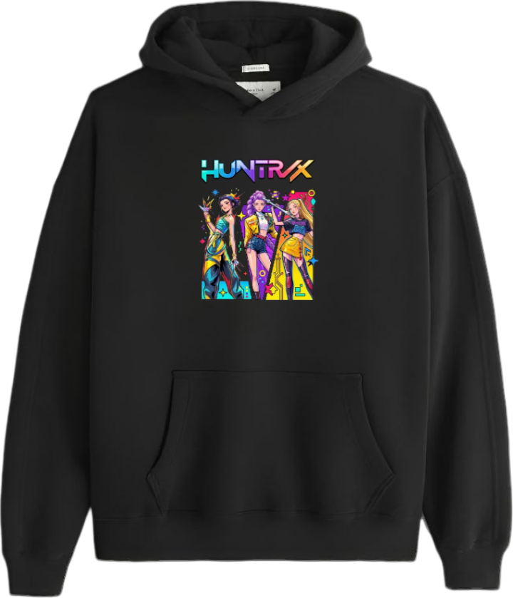 Hunterix kpop Oversize Hoodie Black 13