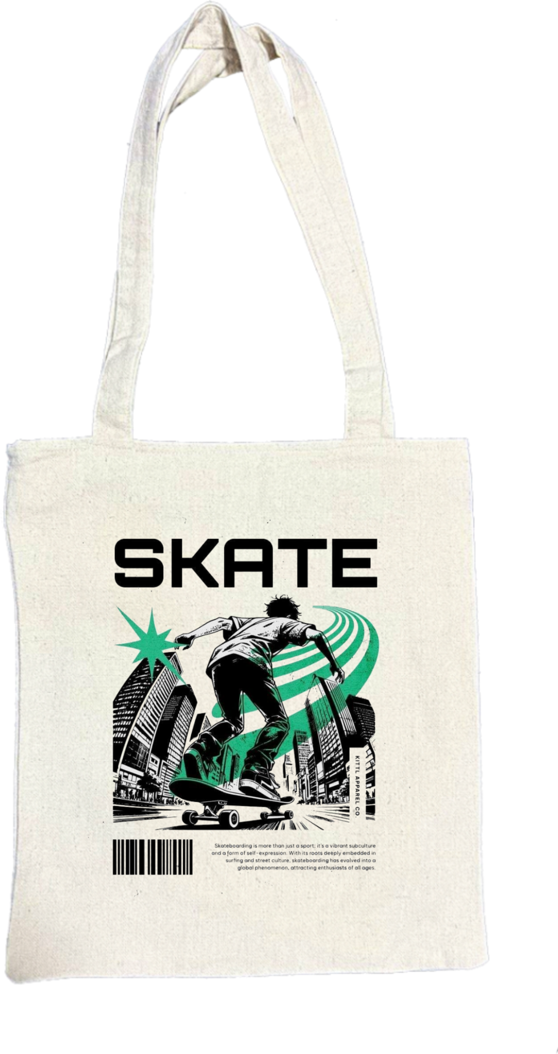 SKATE tote bag beige 92