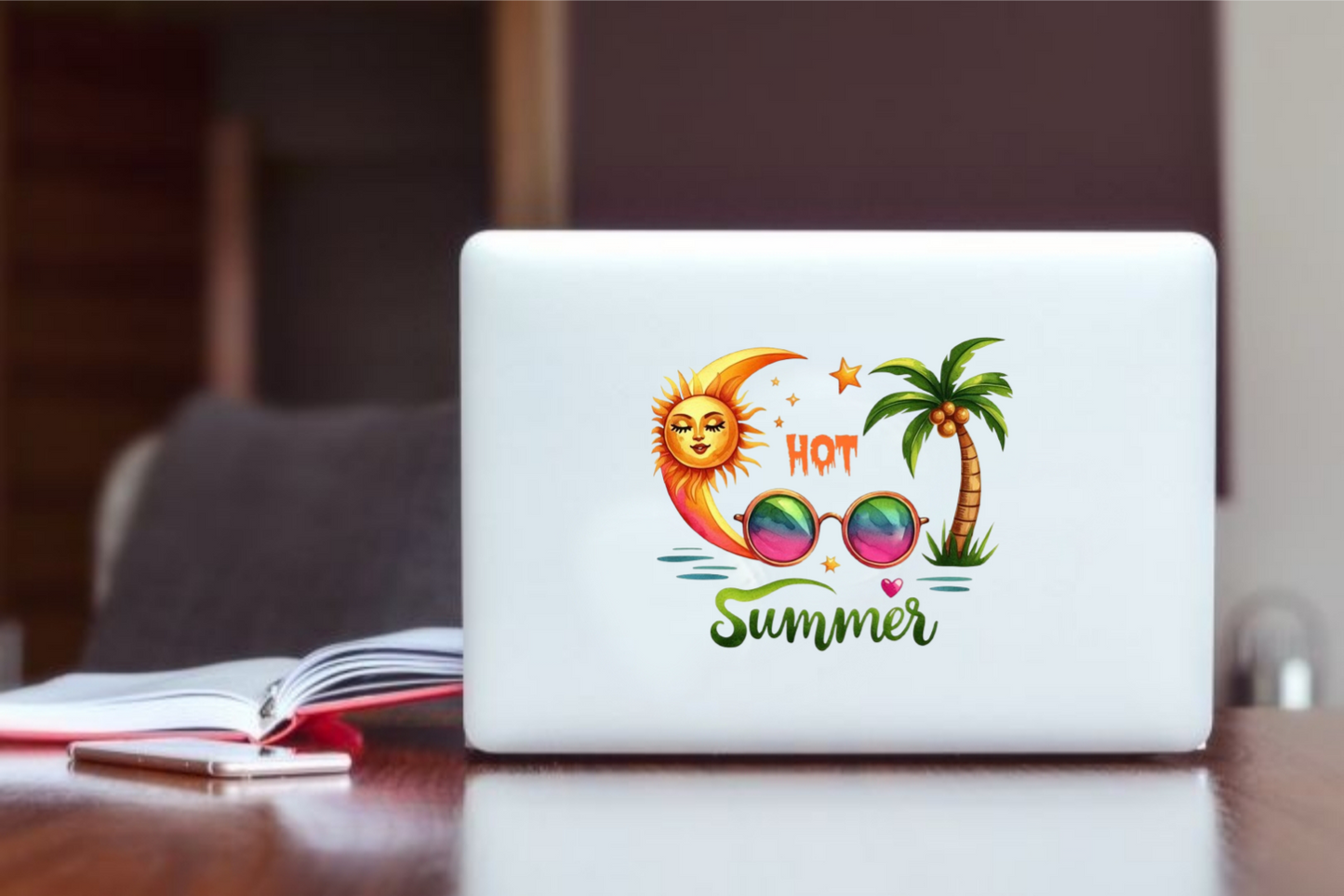 Summer Vibes Laptop Sticker 13