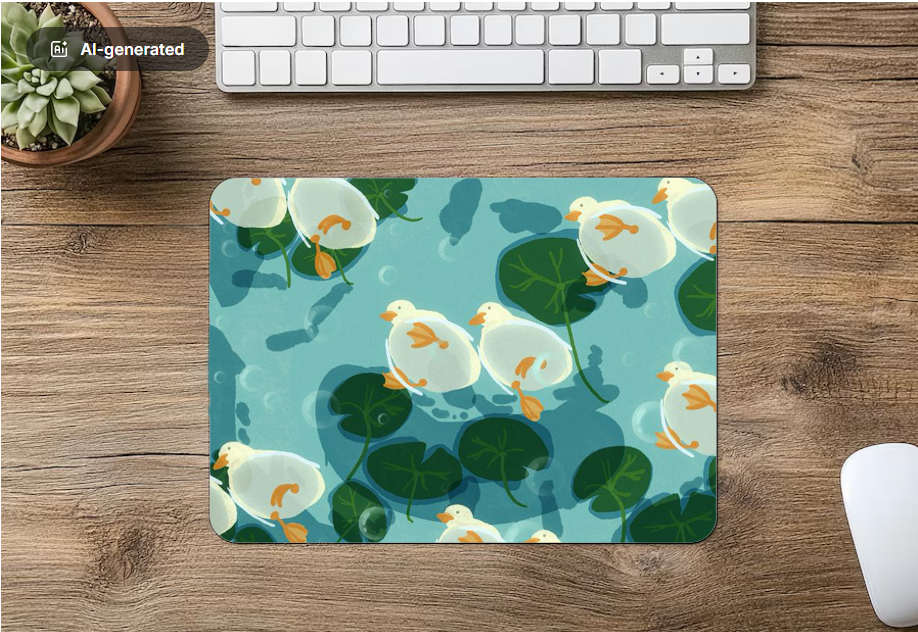 Mouse Pad Waddles, Daisy & Bubbles