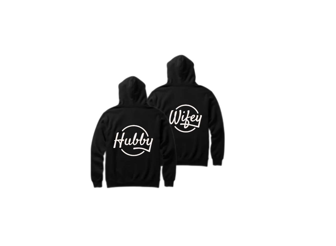 VaIentine coupIe Oversize Hoodie Cables Black Back 14