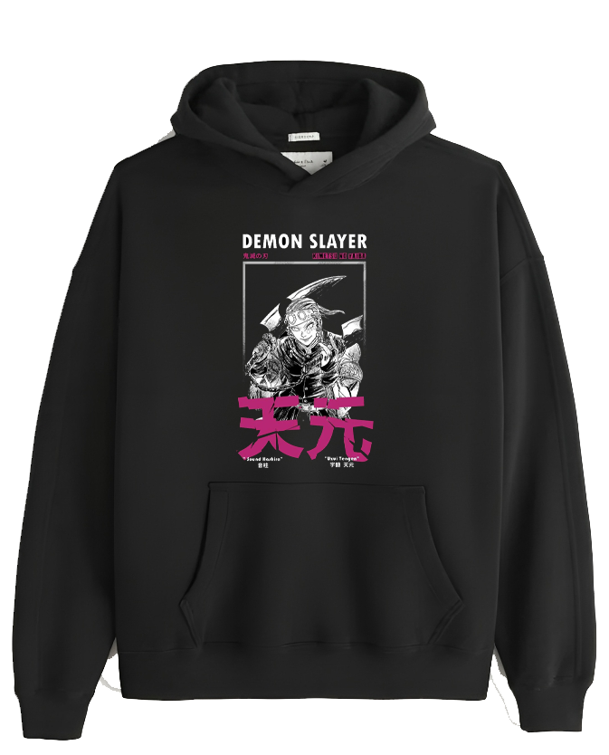 Anime Demon slayer nezuko tanjiro Oversize Hoodie Black 67