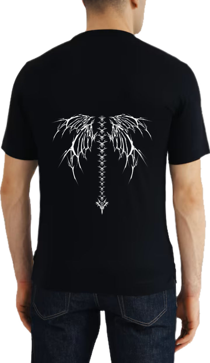 Goth t- shirt Black Back 14
