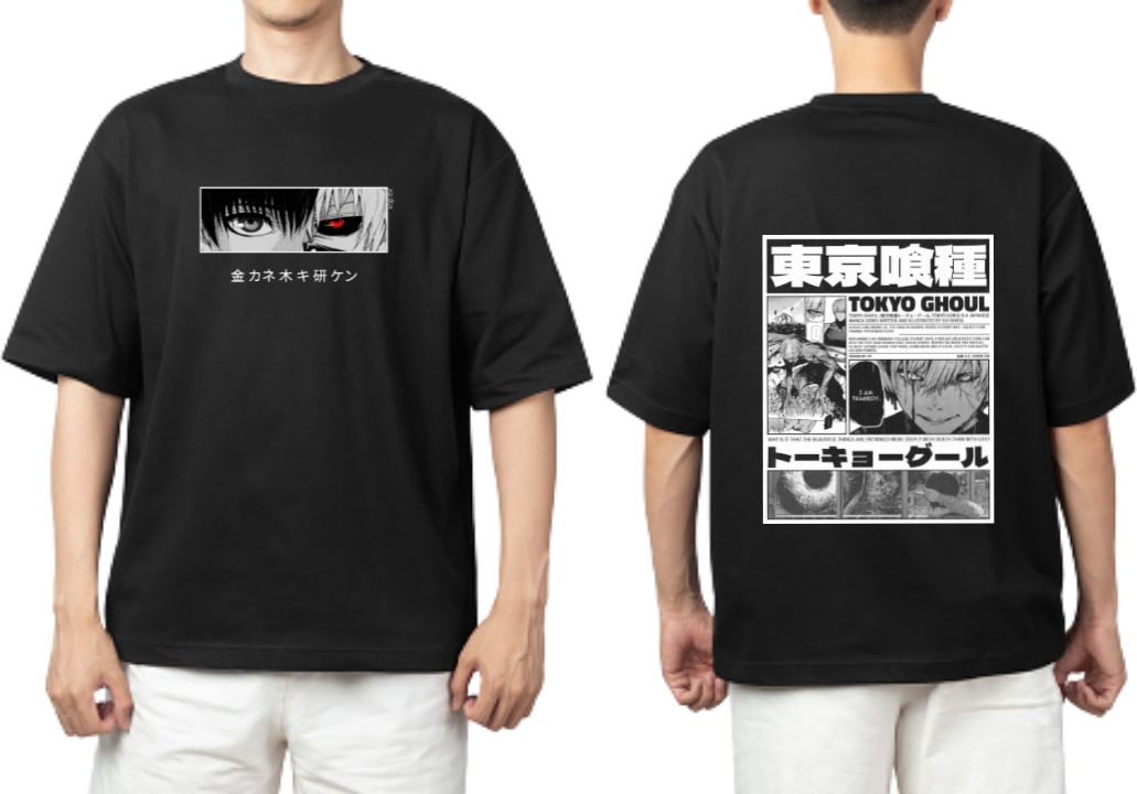 Tokyo ghoul t- shirt One Size Black Back 14