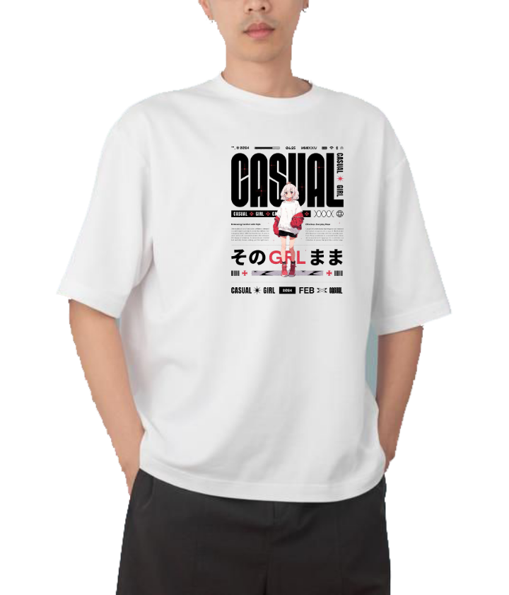 RANDOM ANIME GIRL t- shirt White 14
