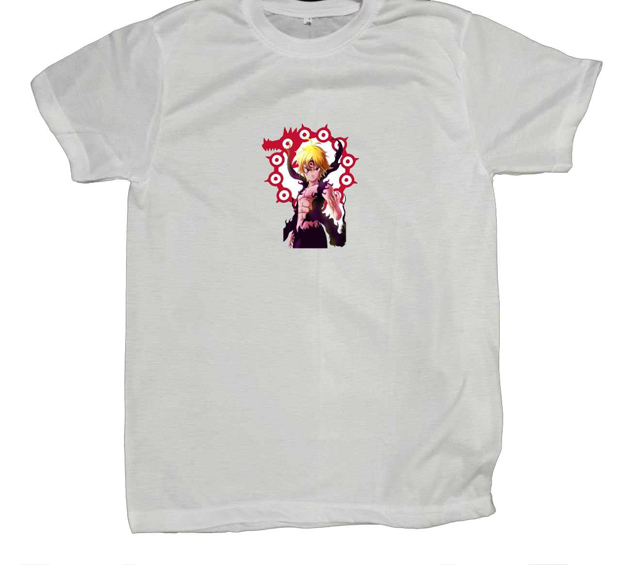 Anime Nanatsu no taizai seven deadly sins One Size t- shirt White 14
