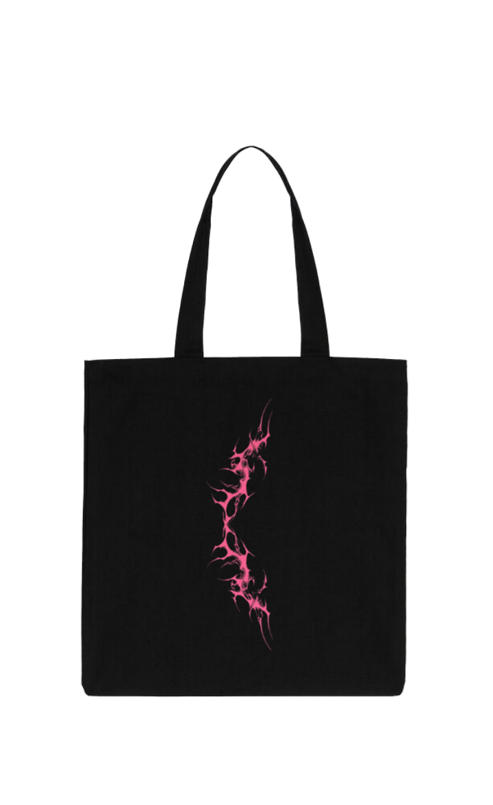 Goth tote bag Black 14