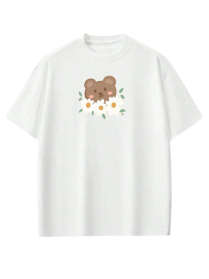 bear t- shirt White 14