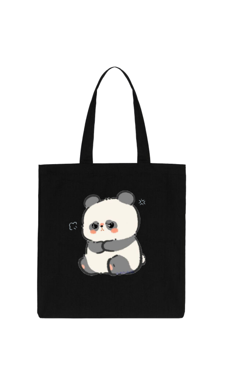 PANDA tote bag Black 14