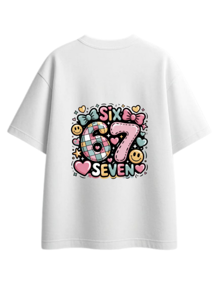 67 designs One Size t- shirt White Back 14