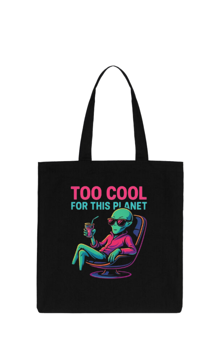 aliens tote bag Black 13