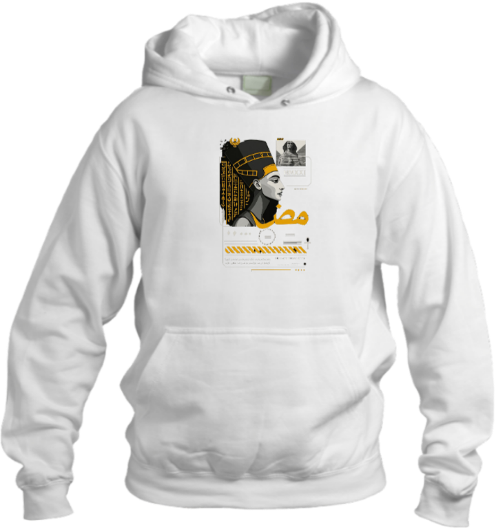 Egypt Over Size hoodie White 14