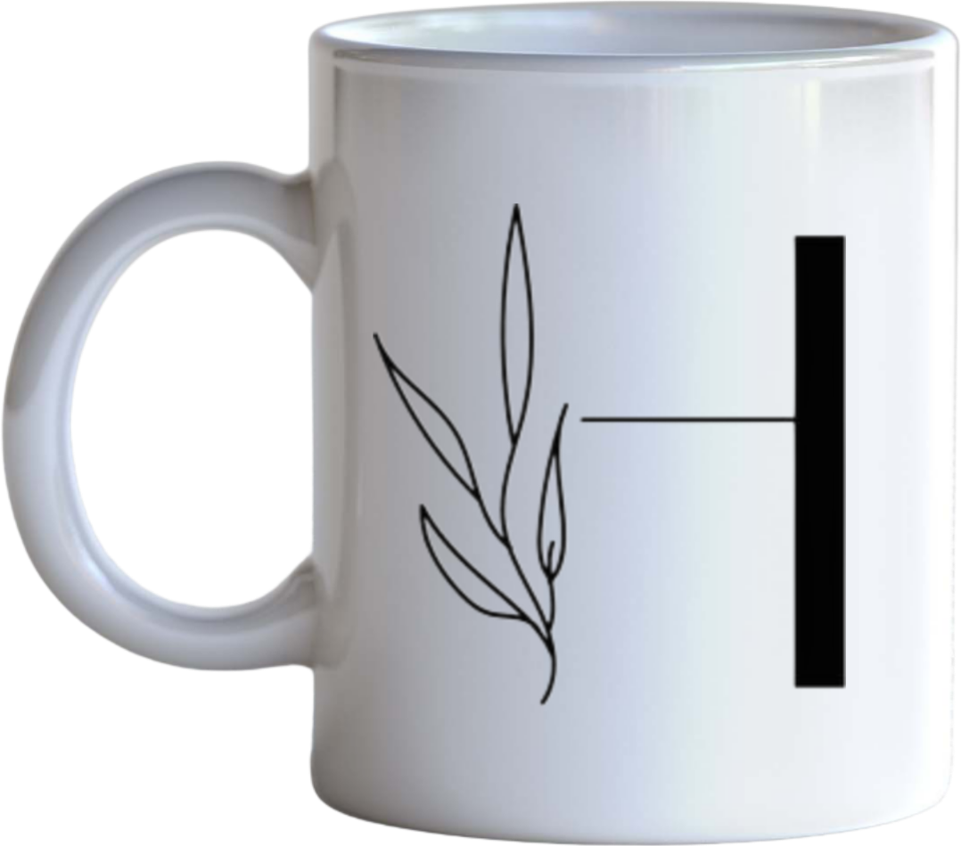 vector letter Mug H 14